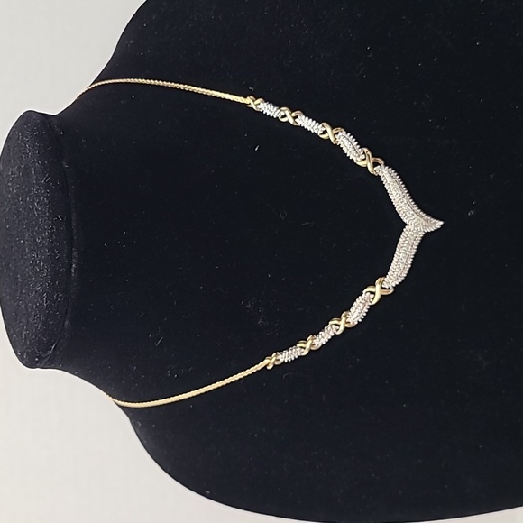 Diamond ( Genuine) Sterling Silver Necklace - Picture 3 of 15